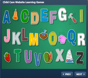 child care website learning games
