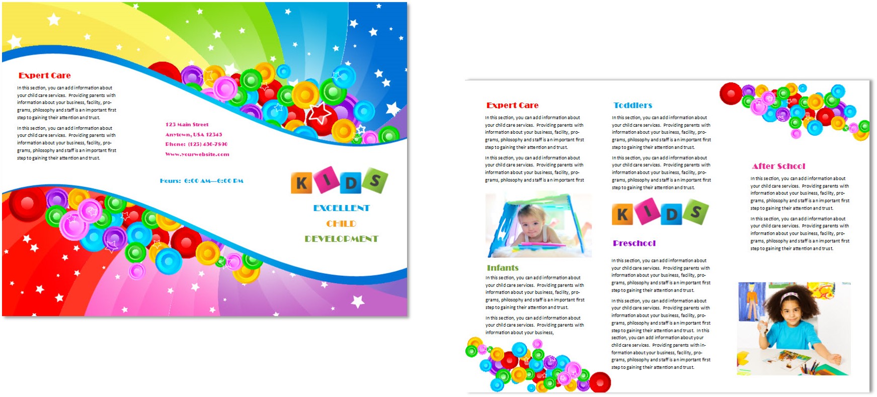 Preschool Brochure Samples