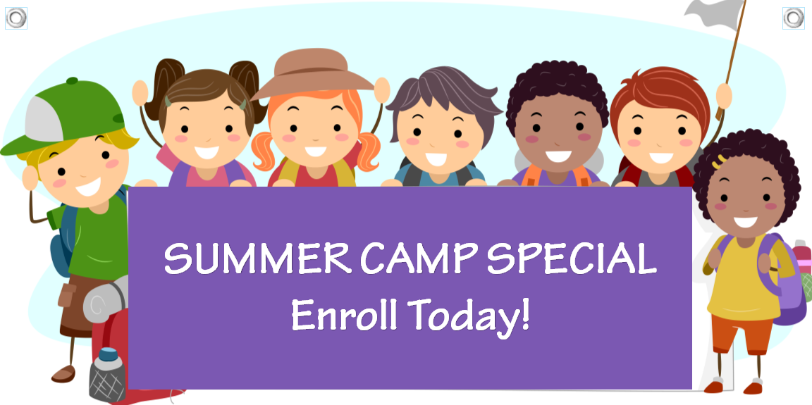Summer Camp banner. Summer Camp banner Design. Camp rules